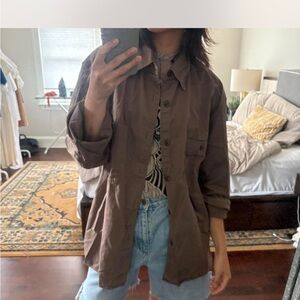 Uniqlo Brown Button Overshirt